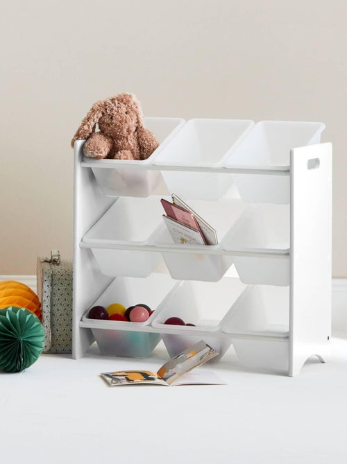 Meuble de rangement jouet 9 casiers Tobias - Kiabi