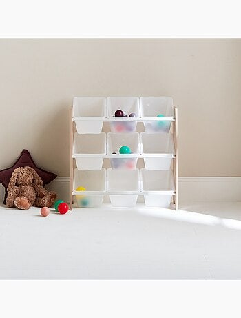 Meuble de rangement jouet 9 casiers Tobias