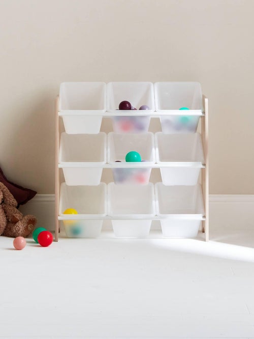 Meuble de rangement jouet 9 casiers Tobias - Kiabi