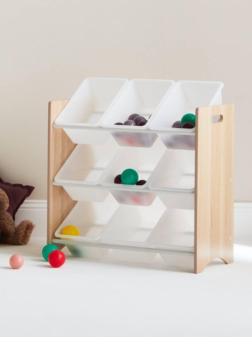 Meuble de rangement jouet 9 casiers Tobias - Kiabi