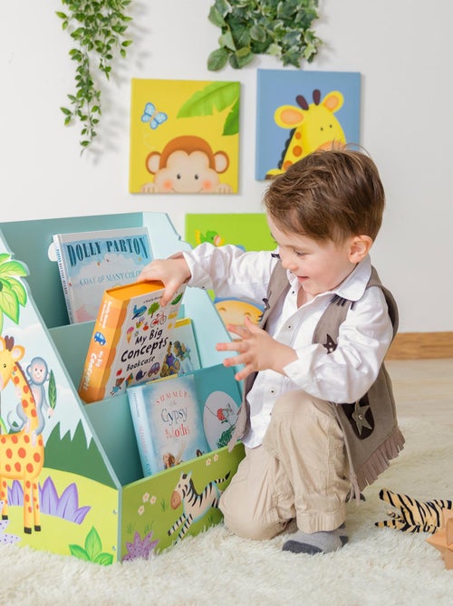 Meuble de rangement livres magazines étagère bibliothèque enfant garçon Sunny Safari Fantasy Fields - Kiabi