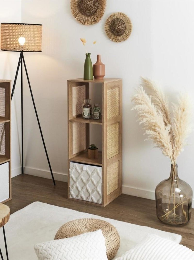 Meuble de rangement modulable 3 cases Bali Beige - Kiabi