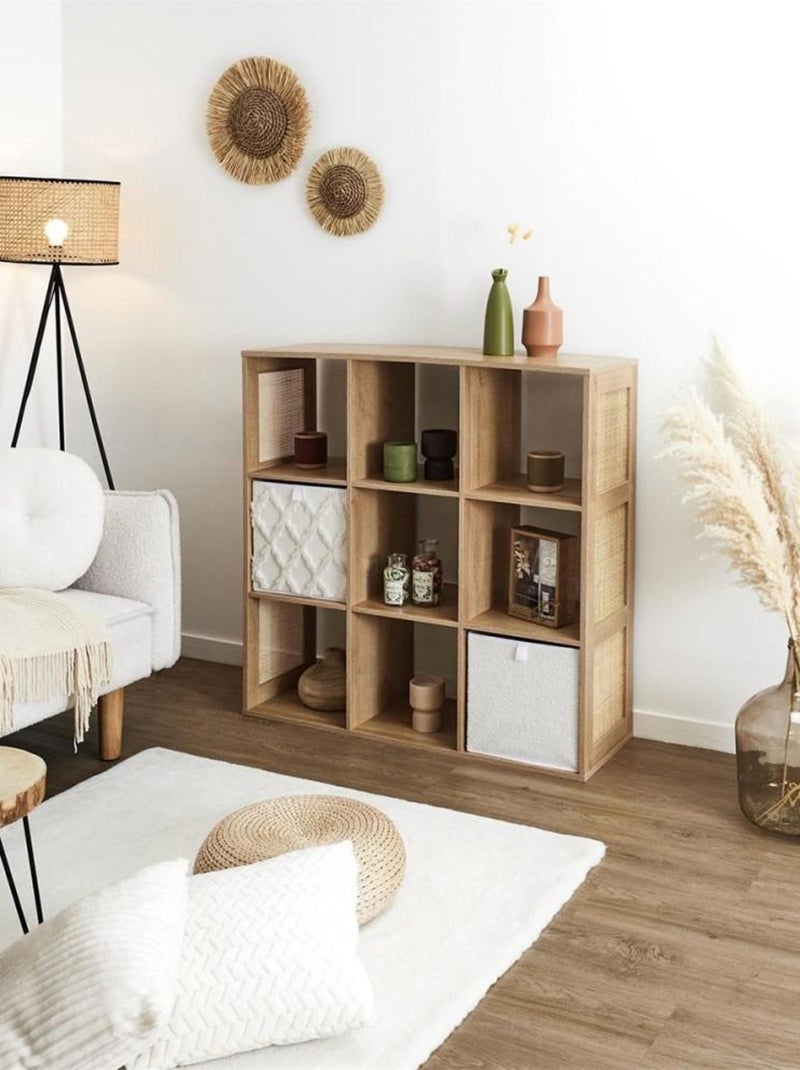 Meuble de rangement modulable 9 cases Bali Beige - Kiabi