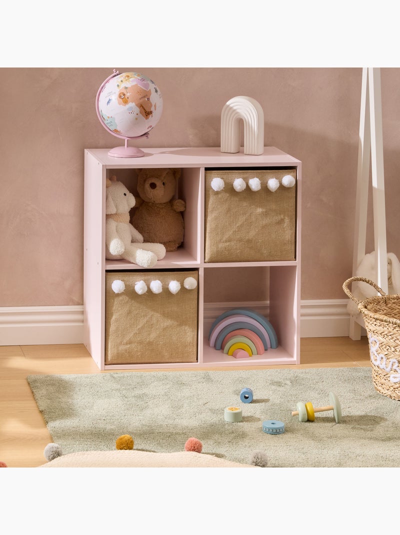 Meuble de rangement modulable à 4 cases Rose - Kiabi