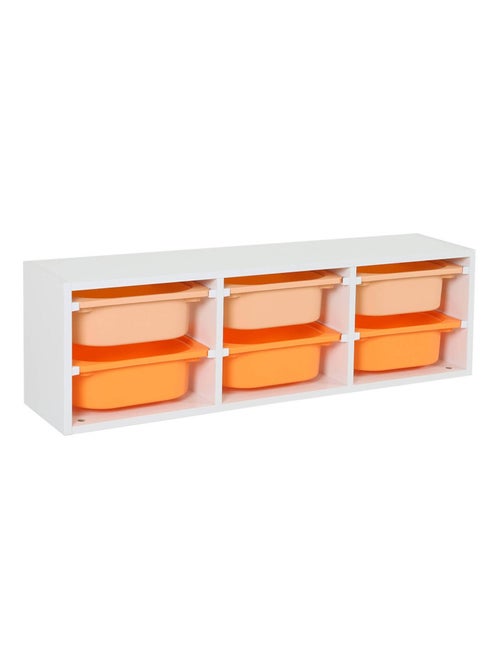 Meuble de rangement pour enfant 6 bacs de rangement colorés Sora - Kiabi