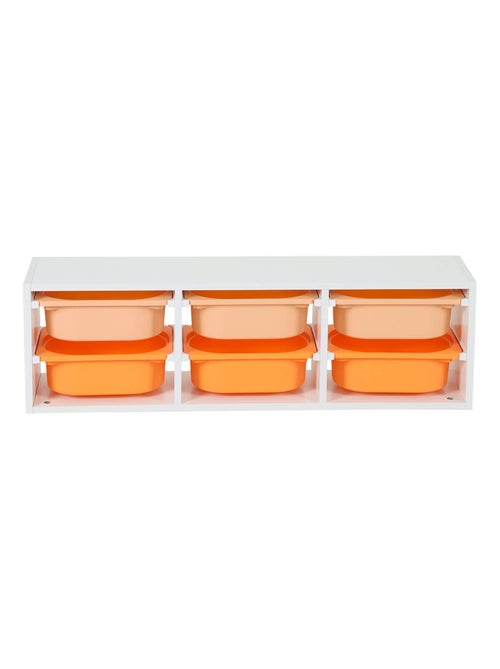 Meuble de rangement pour enfant 6 bacs de rangement colorés Sora - Kiabi