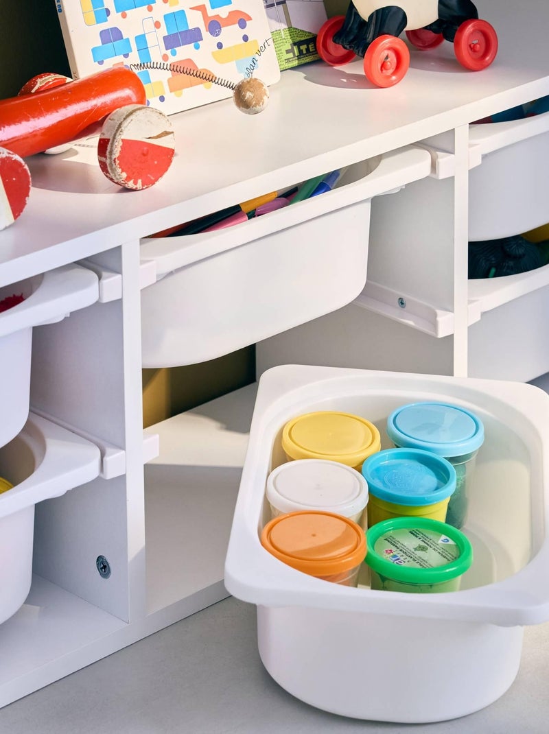 Meuble de rangement pour enfant 6 bacs de rangement Sora Blanc - Kiabi