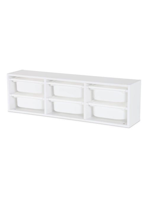 Meuble de rangement pour enfant 6 bacs de rangement Sora - Kiabi Meuble de rangement pour enfant 6 bacs de rangement Sora - Kiabi