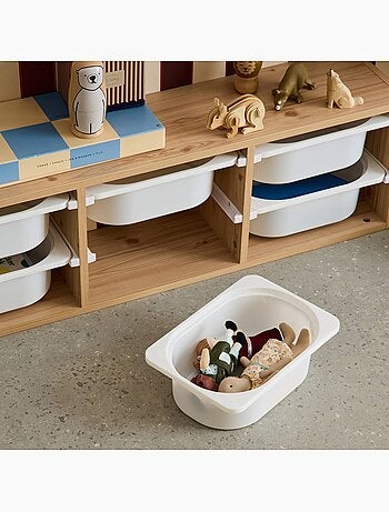 Meuble de rangement pour enfant 6 bacs de rangement Sora