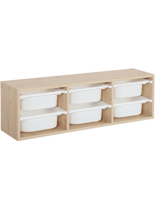 Meuble de rangement pour enfant 6 bacs de rangement Sora - Kiabi