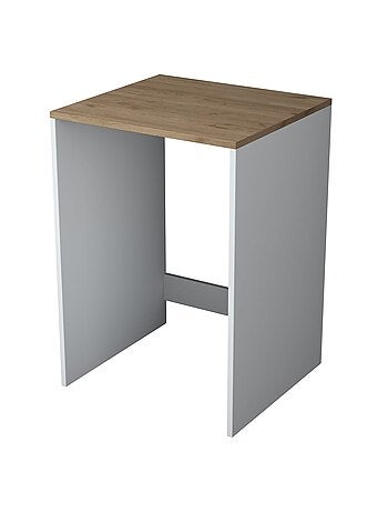 Meuble de rangement pour machine à laver - Marron et blanc