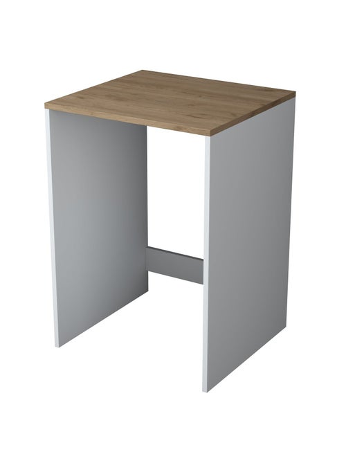Meuble de rangement pour machine à laver - Marron et blanc - Kiabi