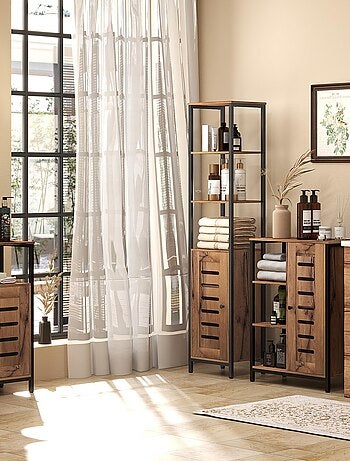 Meuble de rangement salle de bain style industriel