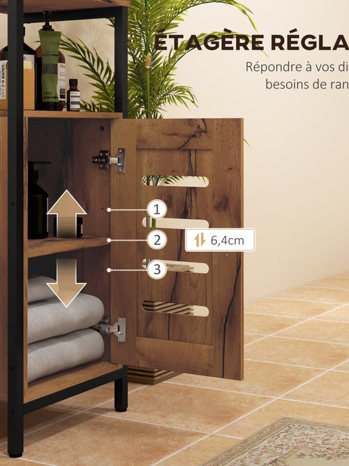 Meuble de rangement salle de bain style industriel - Kiabi