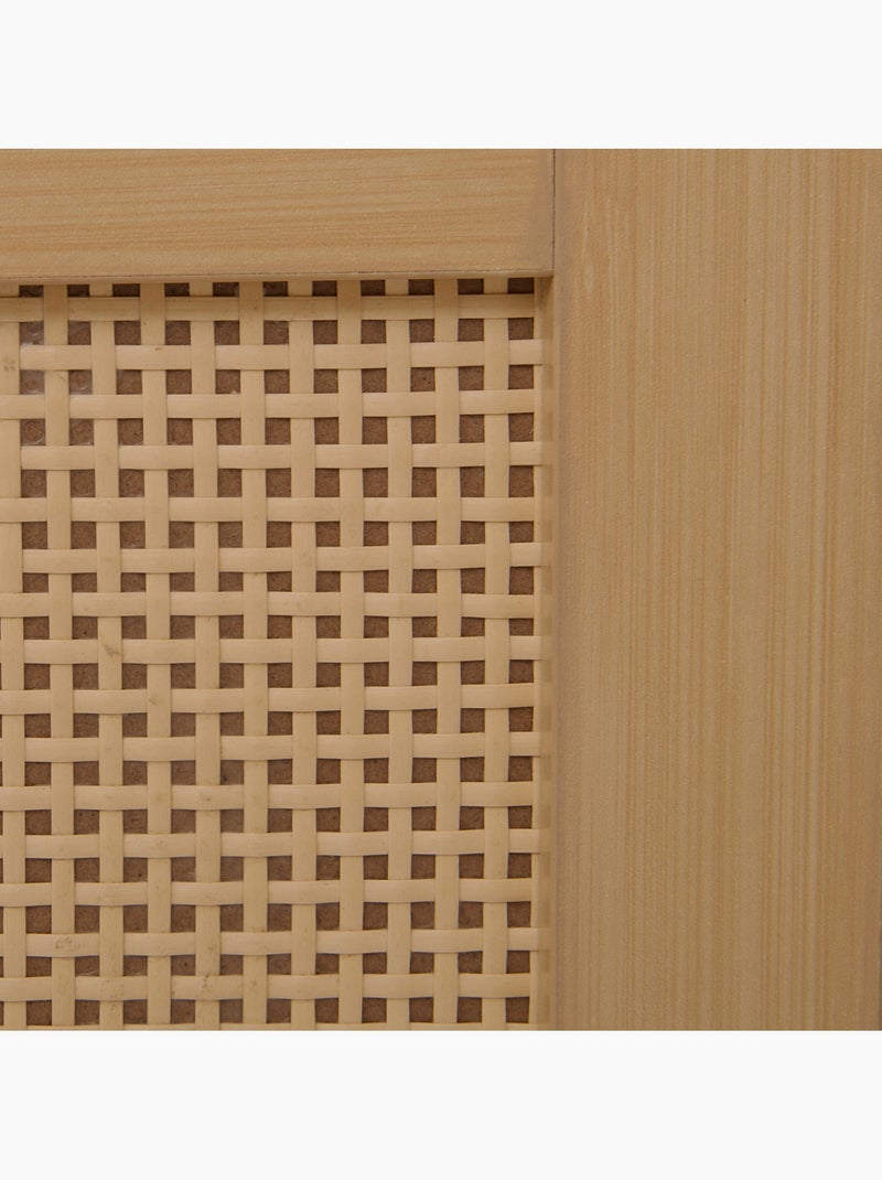Meuble de salle de bain 1 porte et 2 tiroirs CANE Marron - Kiabi
