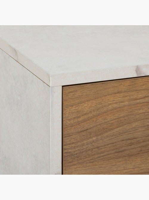 Meuble de salle de bain 4 tiroirs effet marbre COME - Kiabi