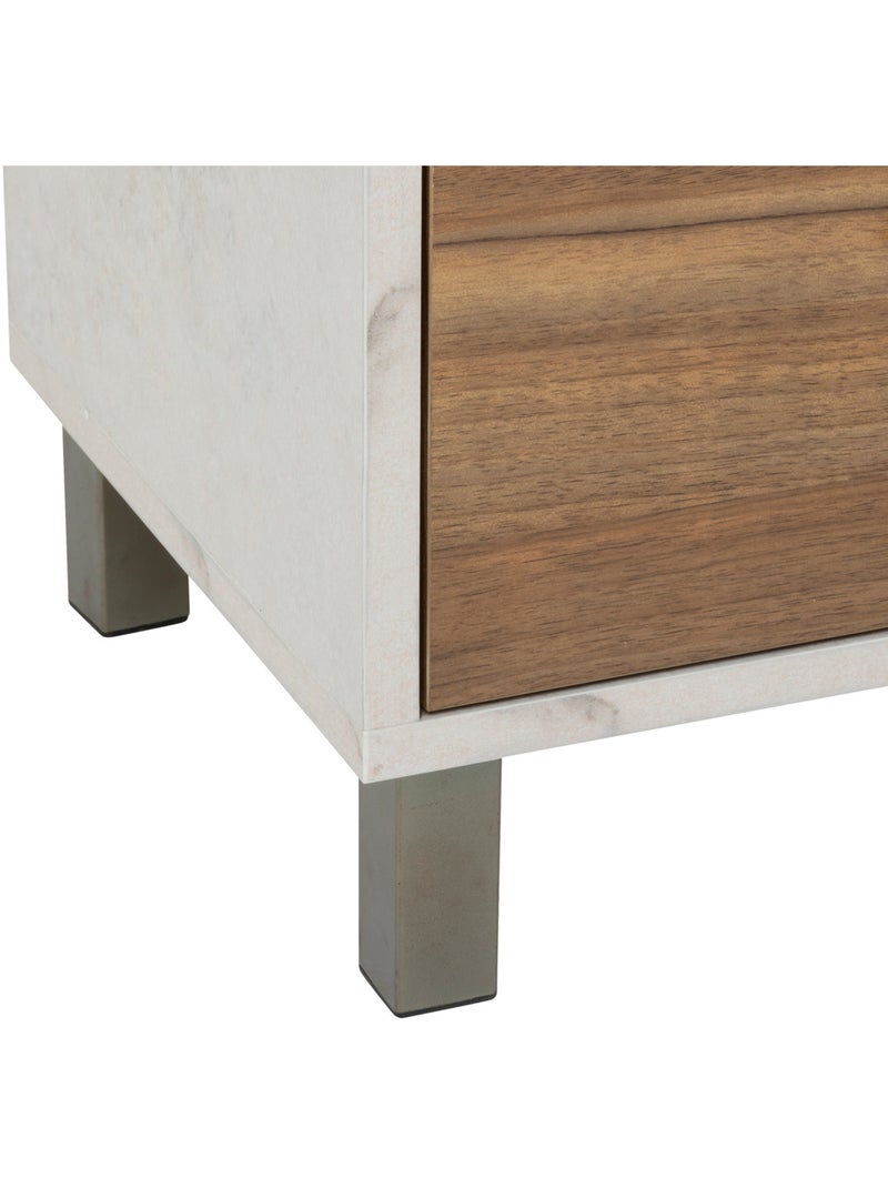 Meuble de salle de bain 4 tiroirs effet marbre COME Marron - Kiabi