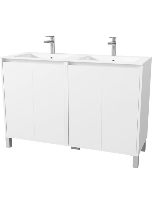 Meuble de salle de bains double vasque avec 4 portes - Kiabi Meuble de salle de bains double vasque avec 4 portes - Kiabi