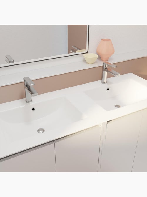 Meuble de salle de bains double vasque avec 4 portes - Kiabi Meuble de salle de bains double vasque avec 4 portes - Kiabi
