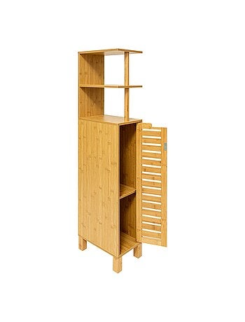 Meuble de WC en bambou SICELA - Marron