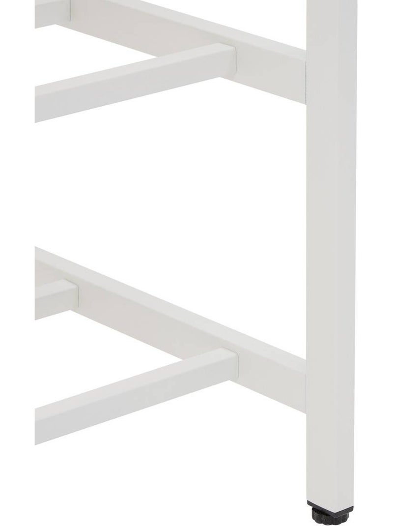 Meuble d'entrée rectangulaire meshy Blanc - Kiabi