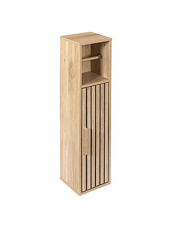 Meuble dérouleur de papier toilette Saulk - Marron
