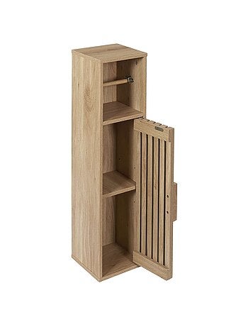 Meuble dérouleur de papier toilette Saulk - Marron