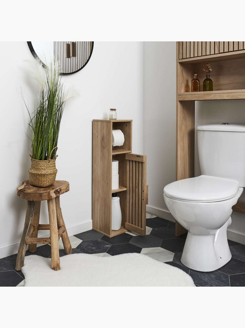 Meuble dérouleur de papier toilette Saulk - Marron Marron - Kiabi