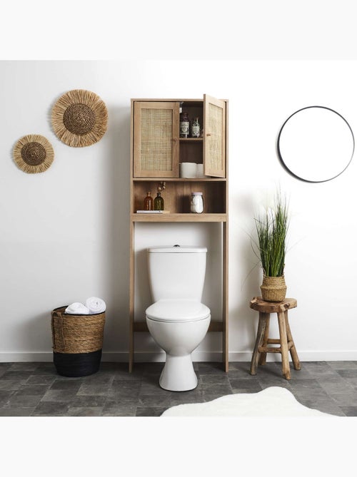 Meuble dessus WC Bali en cannage - Marron - Kiabi