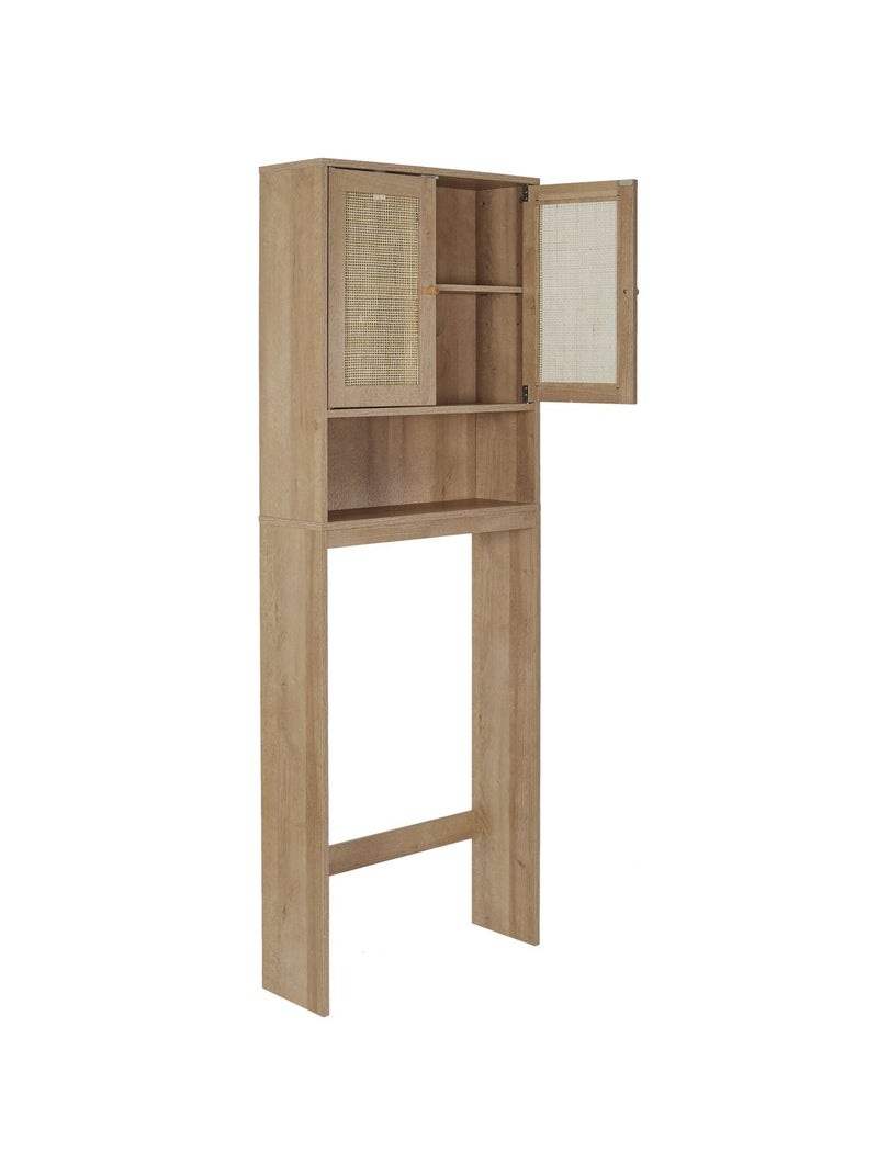 Meuble dessus WC Bali en cannage - Marron Marron - Kiabi