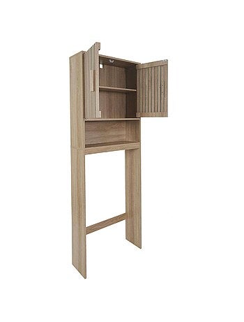 Meuble dessus WC Saulk en bois - Marron