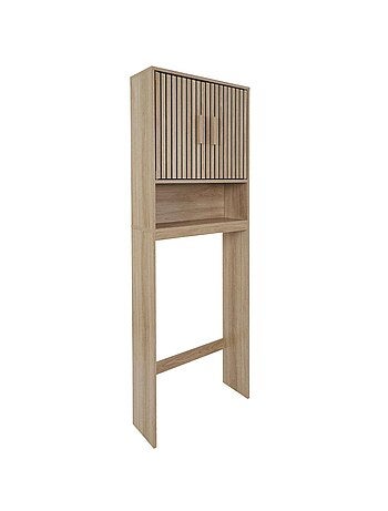 Meuble dessus WC Saulk en bois - Marron