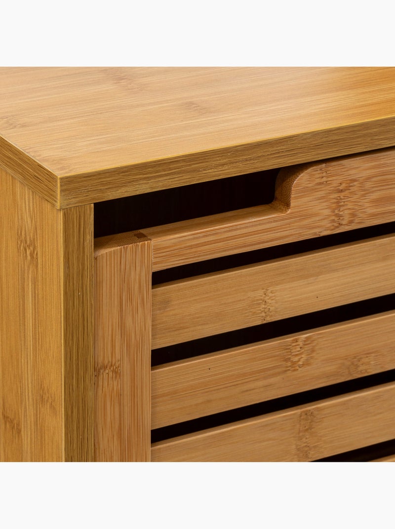 Meuble étagère 1 porte SICELA Marron - Kiabi