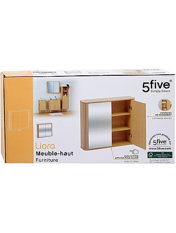 Meuble haut de salle de bain avec miroir LIORA