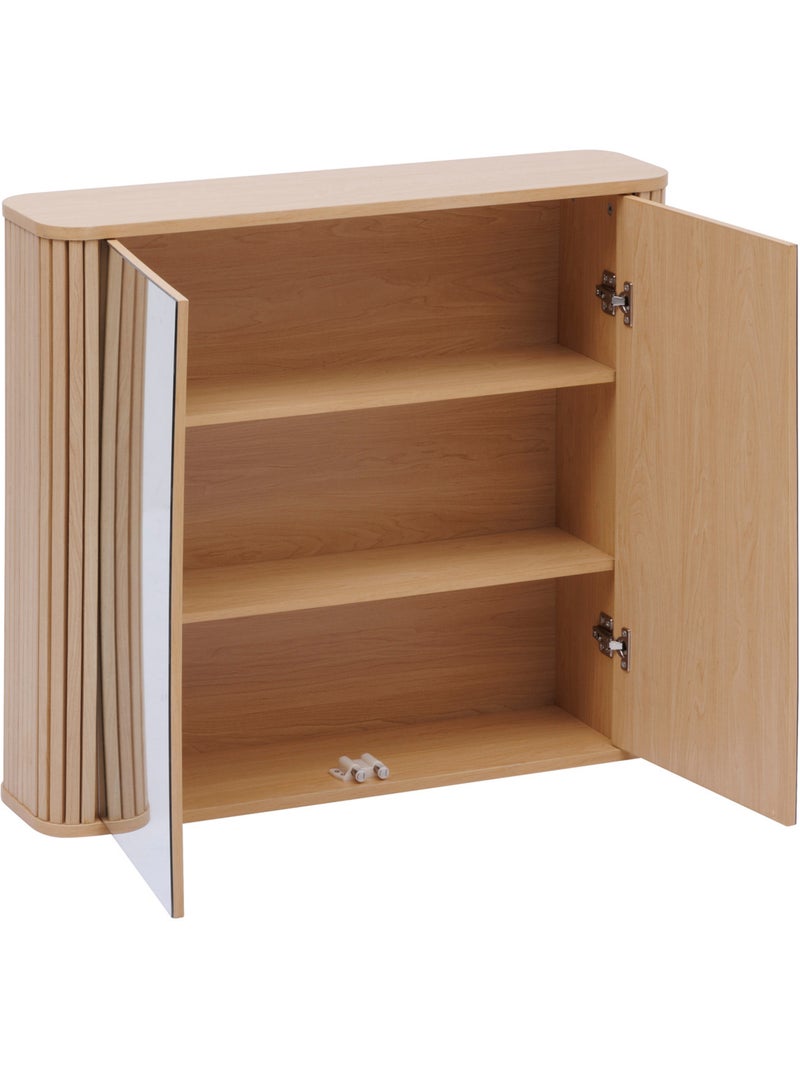 Meuble haut de salle de bain avec miroir LIORA Beige - Kiabi
