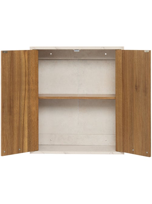 Meuble haut suspendu 2 portes effet marbre COME - Kiabi Meuble haut suspendu 2 portes effet marbre COME - Kiabi