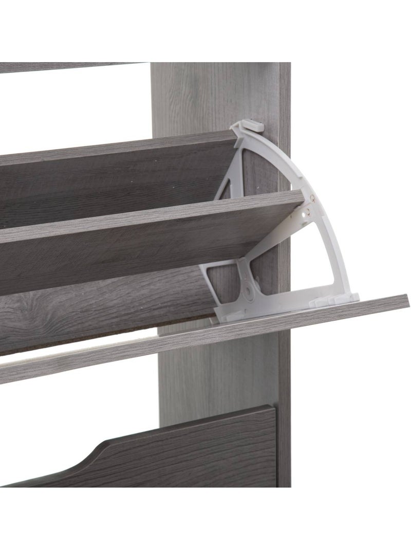 Meuble range-chaussures 3 tiroirs effet chêne DRAWY Gris - Kiabi