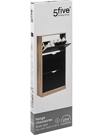 Meuble range-chaussures 3 tiroirs effet chêne DRAWY