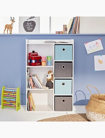 Meuble rangement enfant 4 paniers Camille