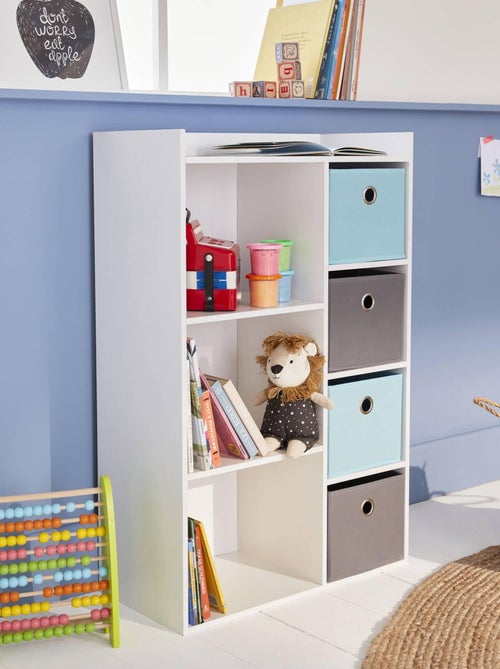 Meuble rangement enfant 4 paniers Camille - Kiabi