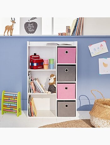 Meuble rangement enfant 4 paniers Camille