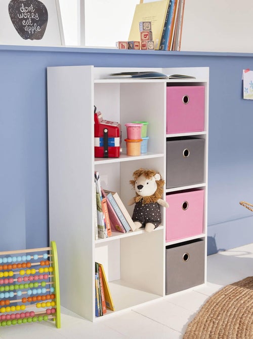 Meuble rangement enfant 4 paniers Camille - Kiabi