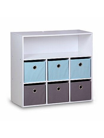 Meuble rangement enfant 6 paniers Camille