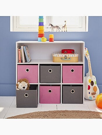 Meuble rangement enfant 6 paniers Camille
