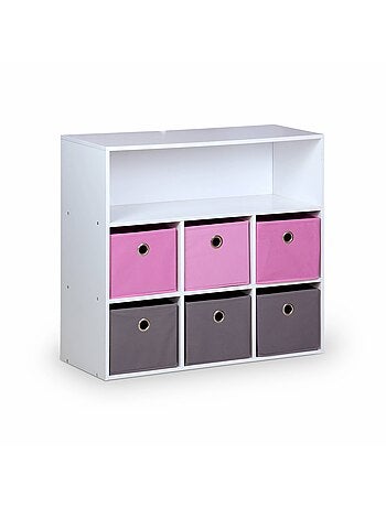 Meuble rangement enfant 6 paniers Camille