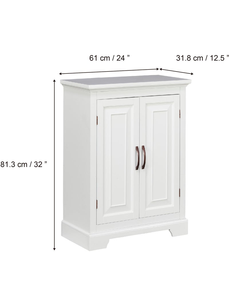 Meuble salle de bain sur pied, 81cm Blanc - Kiabi