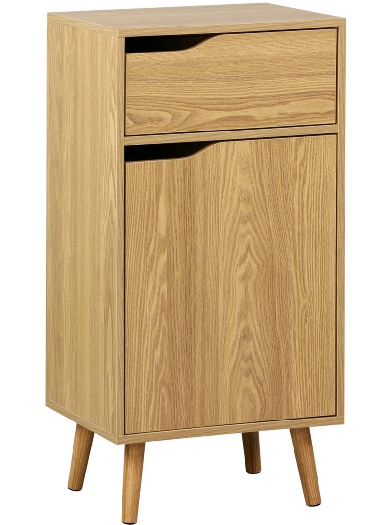 Meuble salle de bain vintage décor bois Nepal Marron - Kiabi