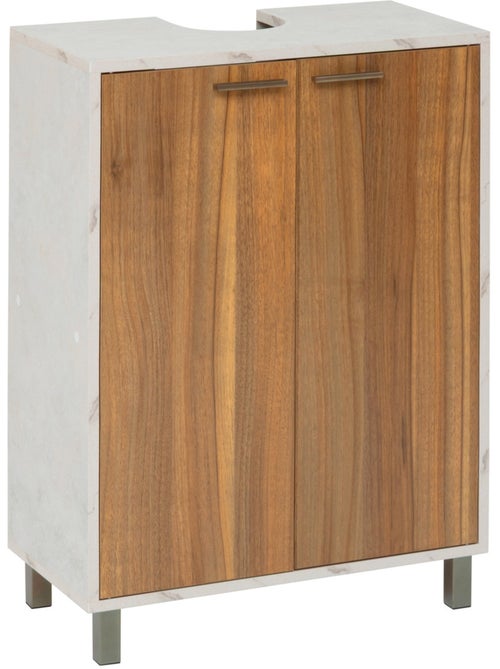 Meuble sous-lavabo 2 portes effet marbre COME - Kiabi Meuble sous-lavabo 2 portes effet marbre COME - Kiabi