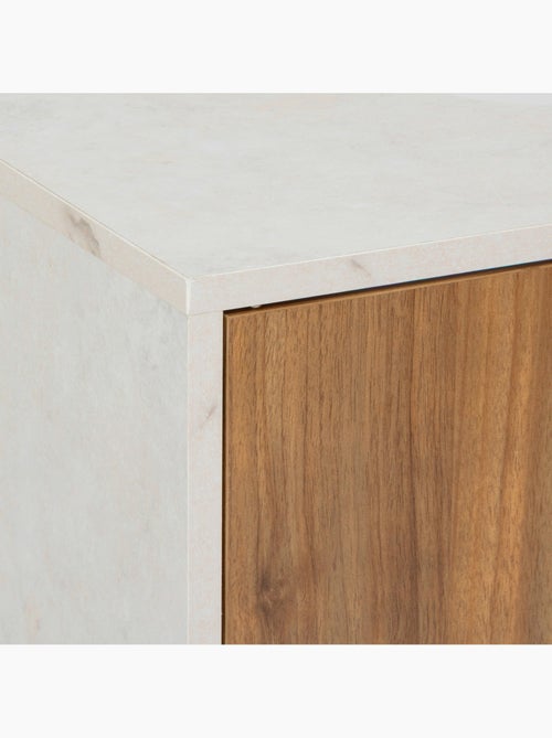 Meuble sous-lavabo 2 portes effet marbre COME - Kiabi Meuble sous-lavabo 2 portes effet marbre COME - Kiabi