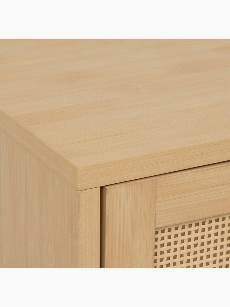 Meuble sous-lavabo 2 portes en cannage CANE Marron - Kiabi
